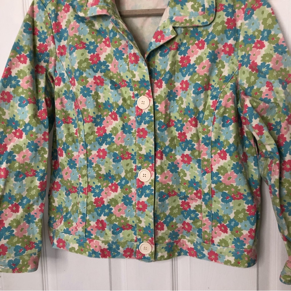 Liz Claiborne Vintage Floral Y2K Jacket - Picture 4 of 5